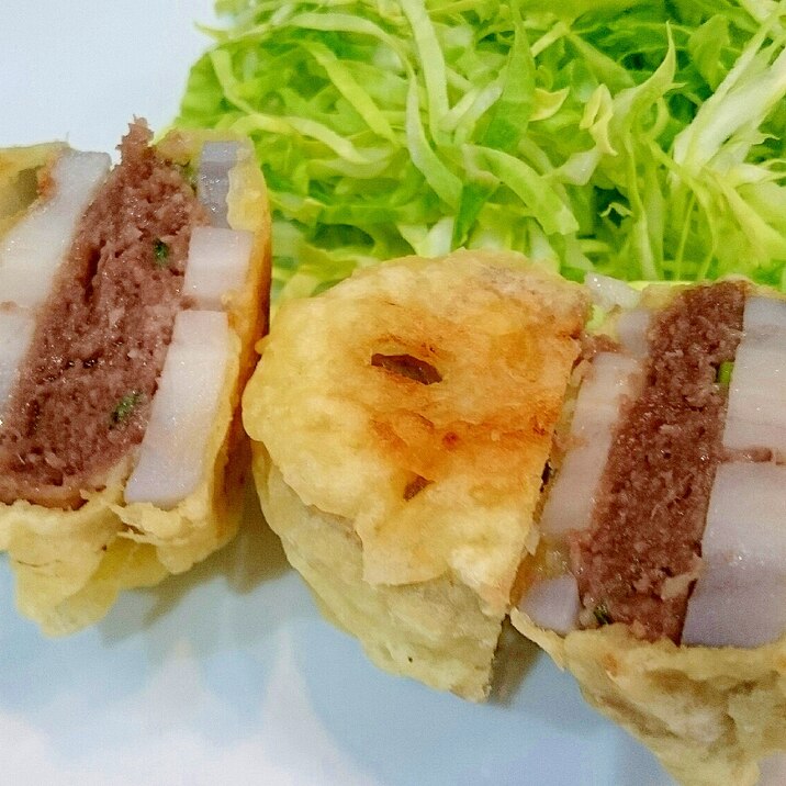 れんこんのはさみ揚げ